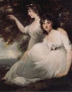 John Hoppner The Ladies Sarah and Catherine Bligh oil on canvas